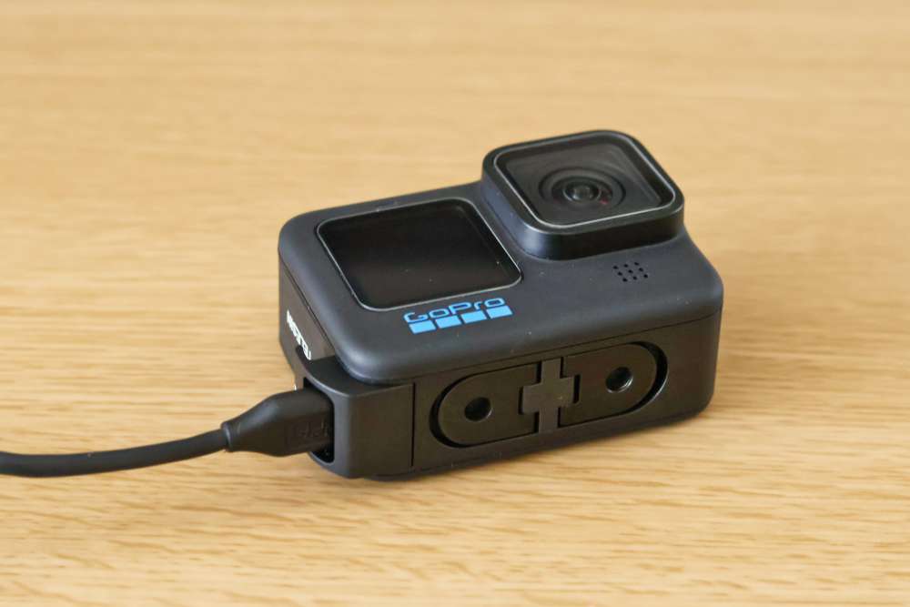 GoPro HERO10 TELESIN Gopro Hero 12 11 10 9 用 バッテリーカバー 充電しながら撮影