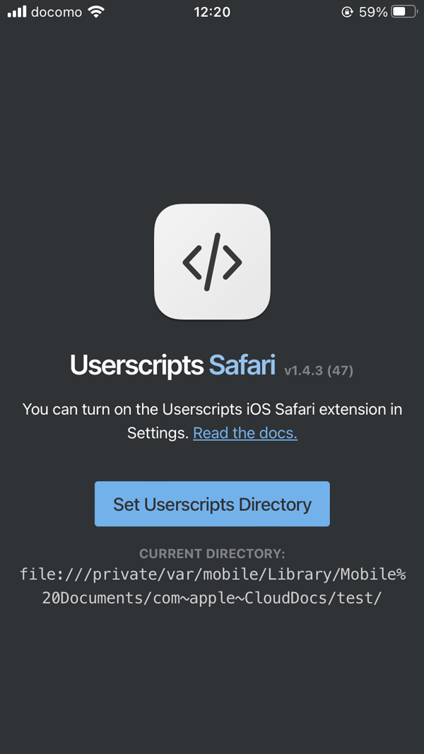 Userscripts iOS