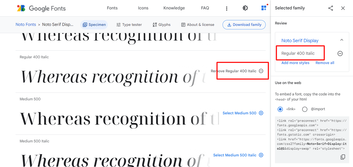 Google Fontsでバリアブルフォントを使う方法